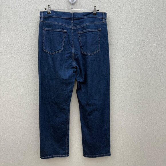 Loft Outlet Straight Cotton Stretch Denim Blue Jeans Pants Womens size 12 - Picture 5 of 8